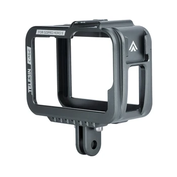 

TELESIN Aluminium Alloy Frame Case Vertical Horizontal Cage with Clod Shoe Anti-Shock for GoPro Hero 9 Black Accessories