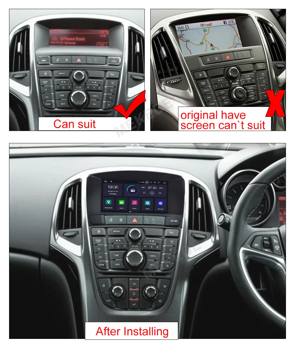 Top 7inch Android 9.0 CAR DVD GPS navigation player For OPEL Vauxhall Holden Astra J 2010-2013 Car RADIO stereo Support WIFI4G 64G 3