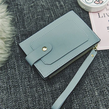 

2020 Fashion Newest Women Wallet Pu +polyester Credit Card Coin Holder Money Clutch Purses Wallets Multifunctional Female Purse