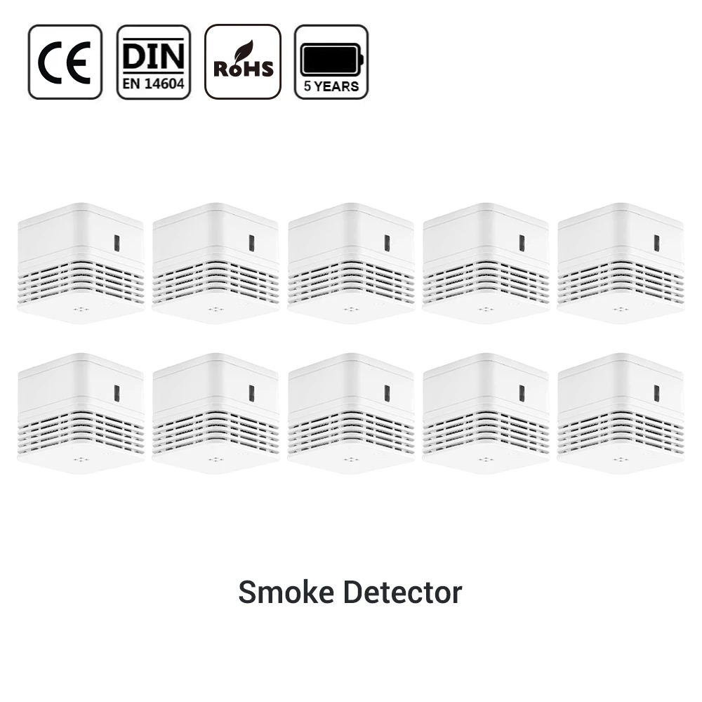 CPVan smoke detector EN14604 sensor detector CE certified alarm detector 5 years battery life smoke sensor smoke alarm detector