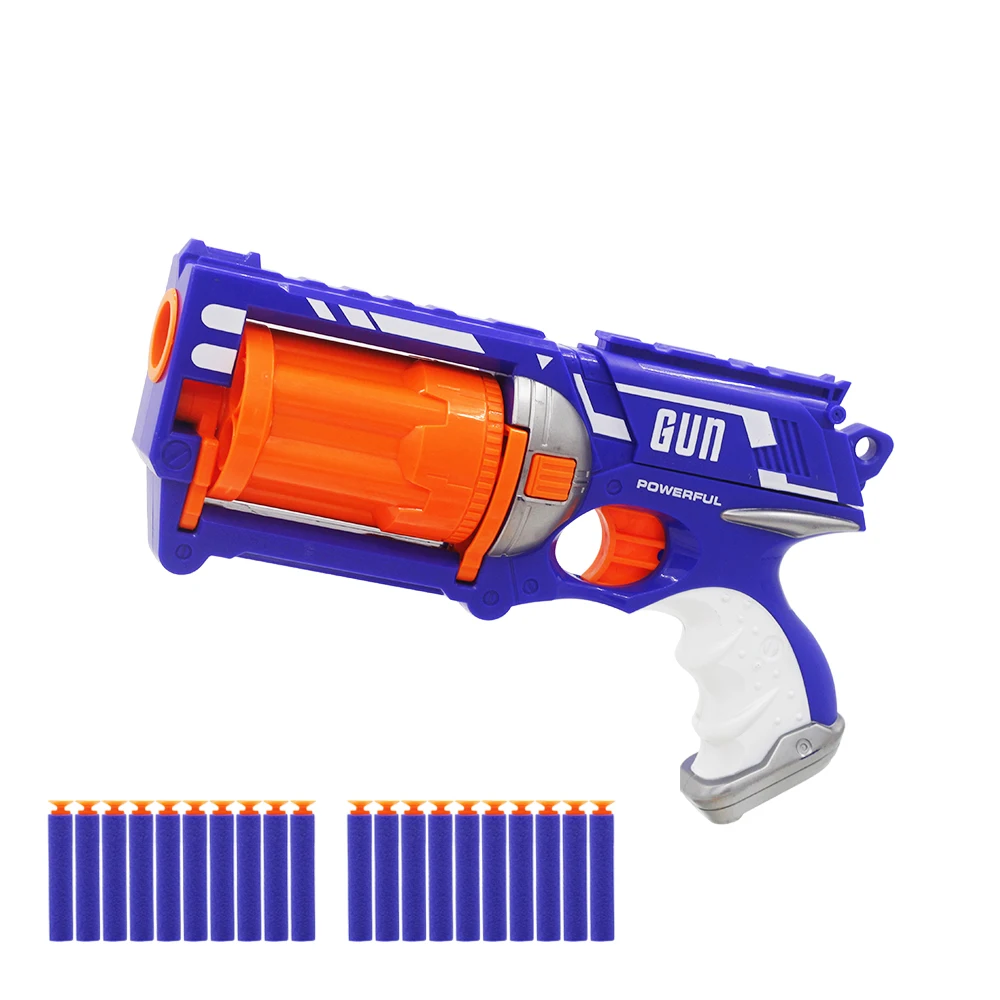 Новое поступление ручной мягкий пистолет револьвер для Nerf пули игрушечный