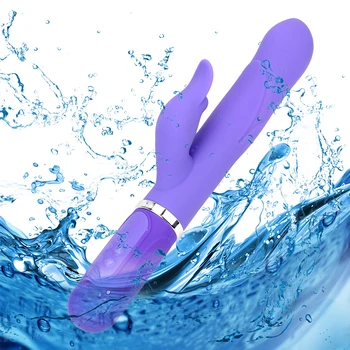 IKOKY Dildo Vibrator Transfer Beads Wand Telescopic Rotation Rabbit Vibrator Vaginal Massage Stimulator Sex Toys for Woman 5