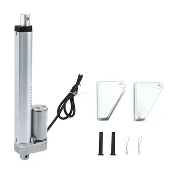 

200MM Stroke DC Electric Push Rod Motor with Heavy Duty Linear Actuator Bracket Set Portable Motor Mounting Bracket Kit
