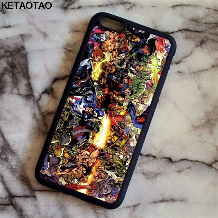 Красный KETAOTAO очаровательный Марвел Мстители Железный человек для samsung galaxy S4 S5 S6 S7 S8 S9 S10 edge Note чехол Мягкий ТПУ резиновый силиконовый - Цвет: Красный