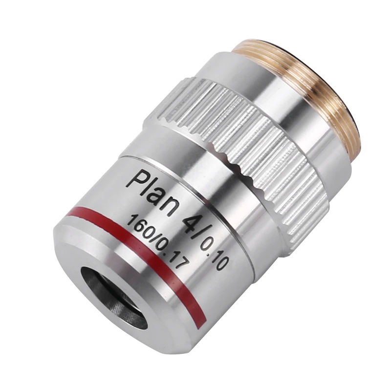 Microscope plan achromatic objective lens 4X biological metallurgical microscope objectives