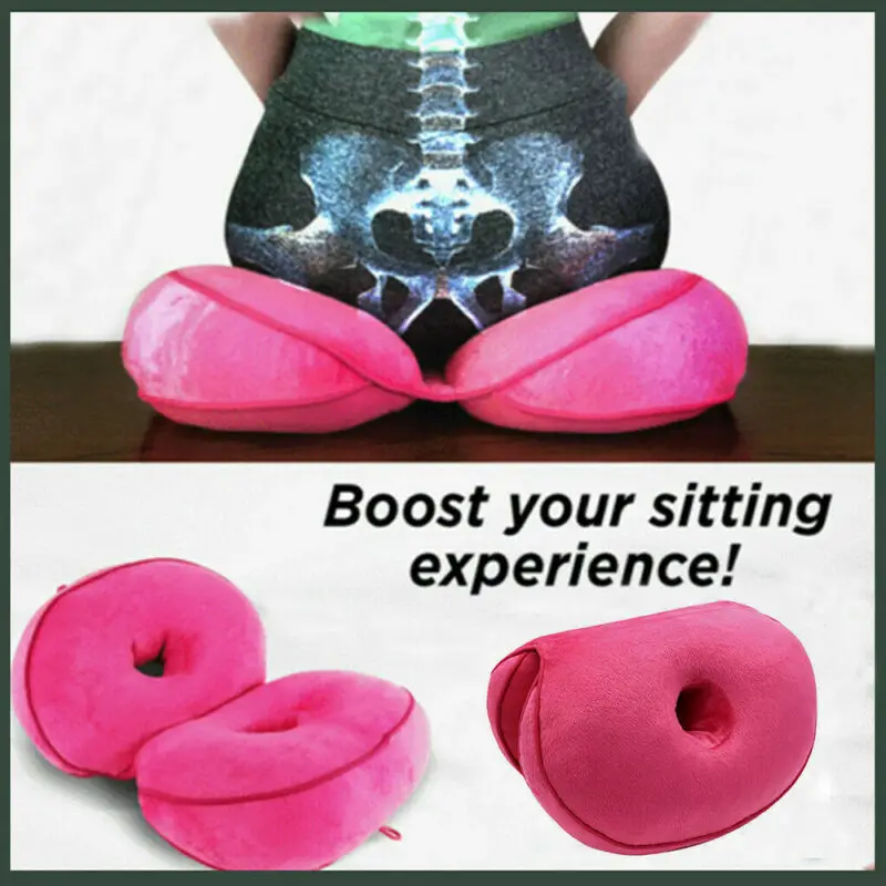

Dual Comfort Cushion Lift Hips Up Seat Cushion Posture Correcting Pain-relief Support Pad Cushion Newest