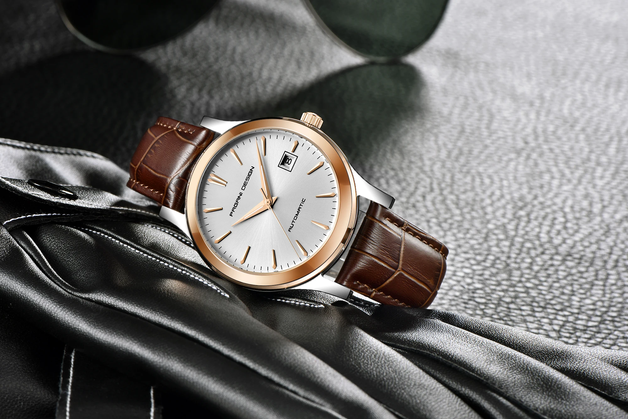 PAGANI DESIGN Watch for Men Business Classic Men Mechanical Wristwatches Waterproof Luxury Genuine Leather Automatic Watch