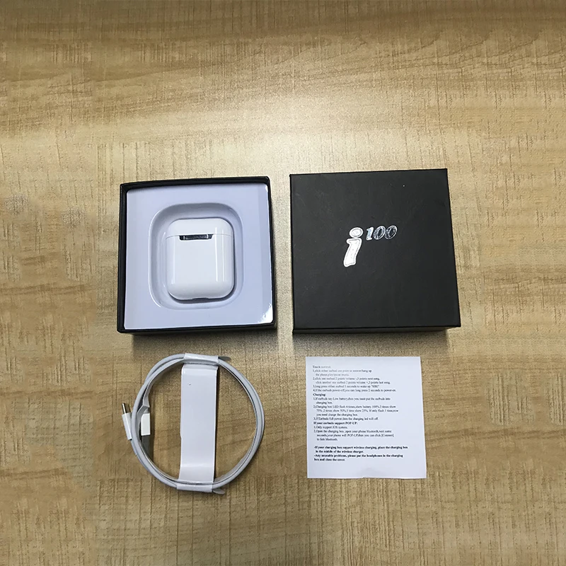 Новейший I100 TWS настоящий 1:1 размер Bluetooth 5,0 гарнитура сенсорное управление Беспроводные спортивные наушники PK i60 i10 i80 i90 i20 tws pk W1 чип