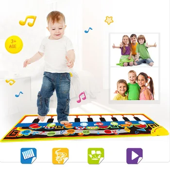

Kids Children Funny Music Musical Piano Carpet Blanket Activity Play Mat Educational Toy for Toddler Birthday Gift Playmat