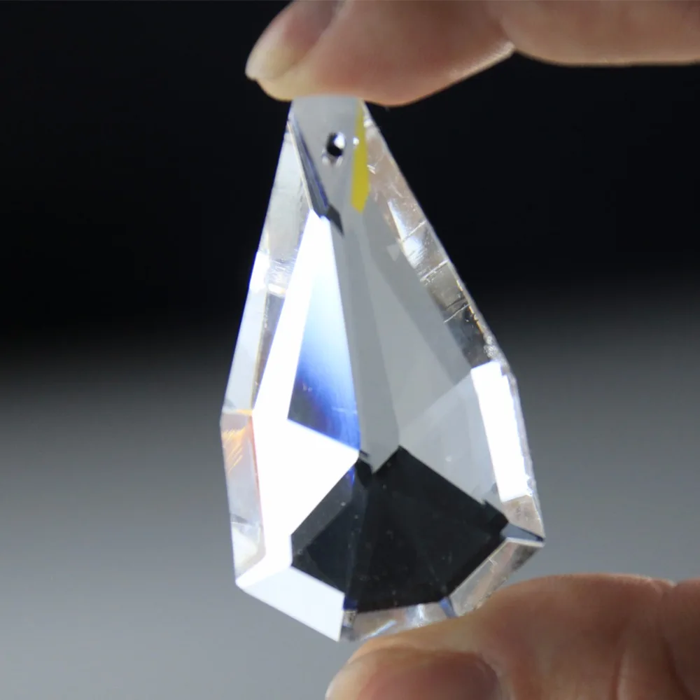 5Pc SUNCATCHER Chandelier Diamond Glass Cone Crystal Lamp Prism Hanging Pendant 
