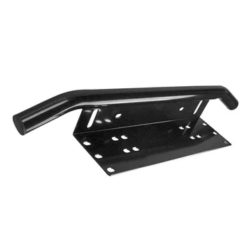 

Bumper License Plate Bracket Black Auto Front Work Light Holder Off-road