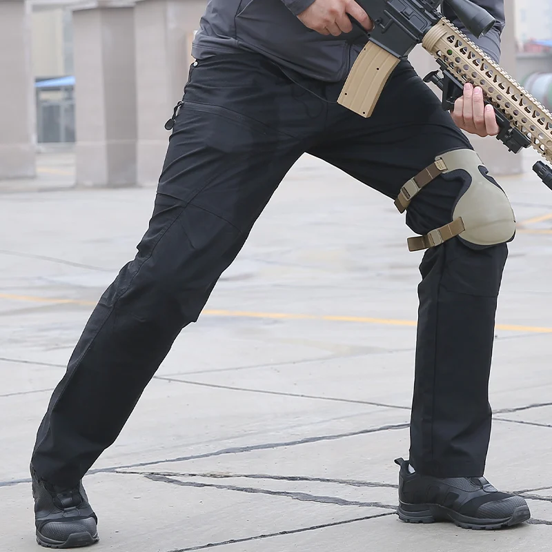 

City Tactical Cargo Pants Men Combat SWAT Army Military Pants Cotton Many Pockets Stretch Flexible Man Casual Trousers