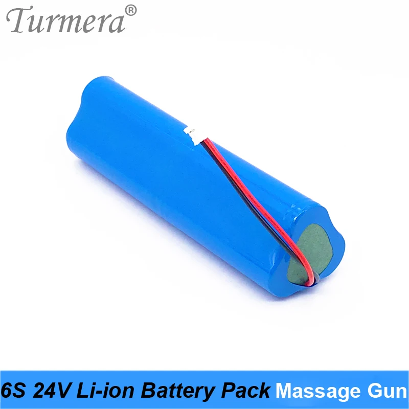 Turmera 6S 24V 3000mAh Rechargeable Lithium Battery for Massage Gun Muscle Massager Replace Battery and Screwdriver Battery Use 07