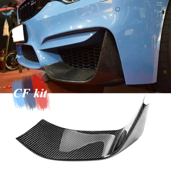 

CF Kit P Style Real Carbon Fiber Front Extend Splitter Lip For BMW F80 M3 F82 M4 Bumper 2015-2017 Car Styling