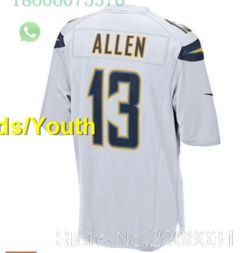 San Diego A+++ качественный Детский Молодежный Мелвин Гордон 28 Joey Bosa 99 Philip Rocks 17 Junior Seau 55 Keenan Allen 13 jersey
