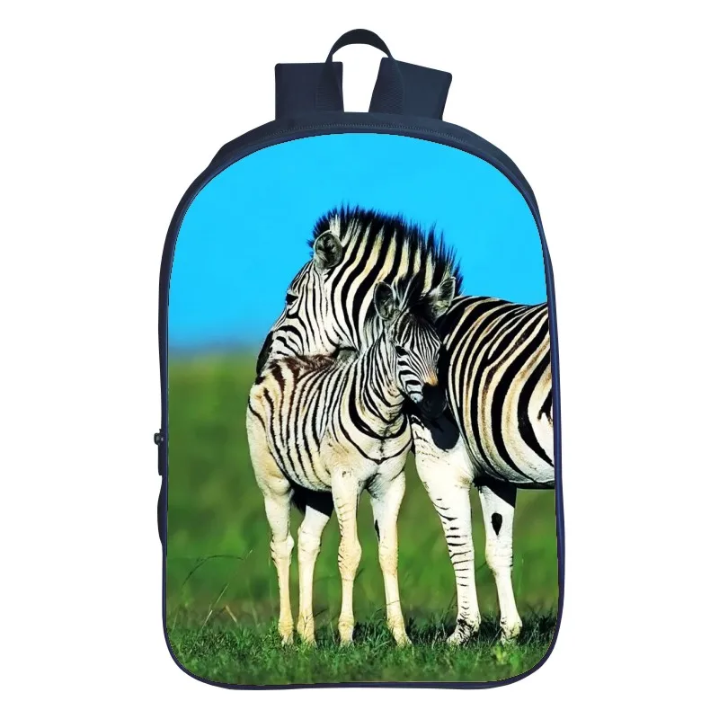 Zebra School Bag 16 Inches Children School Bags Kids Backpack Schoolbag For Girl Boys Backpacks Children's Gifts