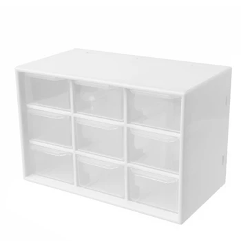 

1Pc Jewelry Storage Box Mini Debris Cabinets Lattice Portable Drawer Sorting ABS+PS Home Finished Storages Boxes