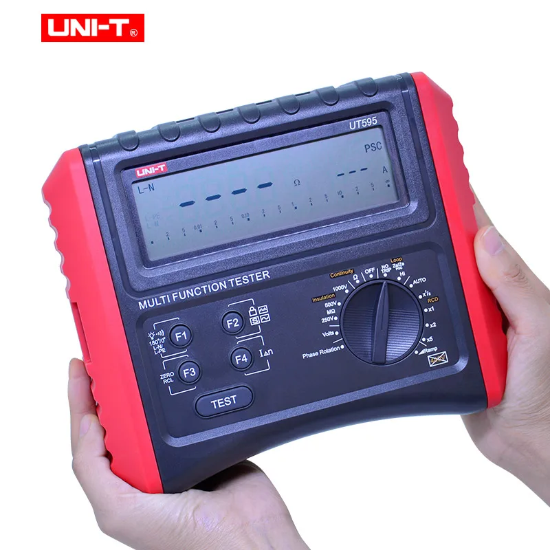 UNI-T UT595 цифровой УЗО тестер многофункциональные тестеры контура заземления линии петли сопротивление тестер Сопротивление изоляции метр