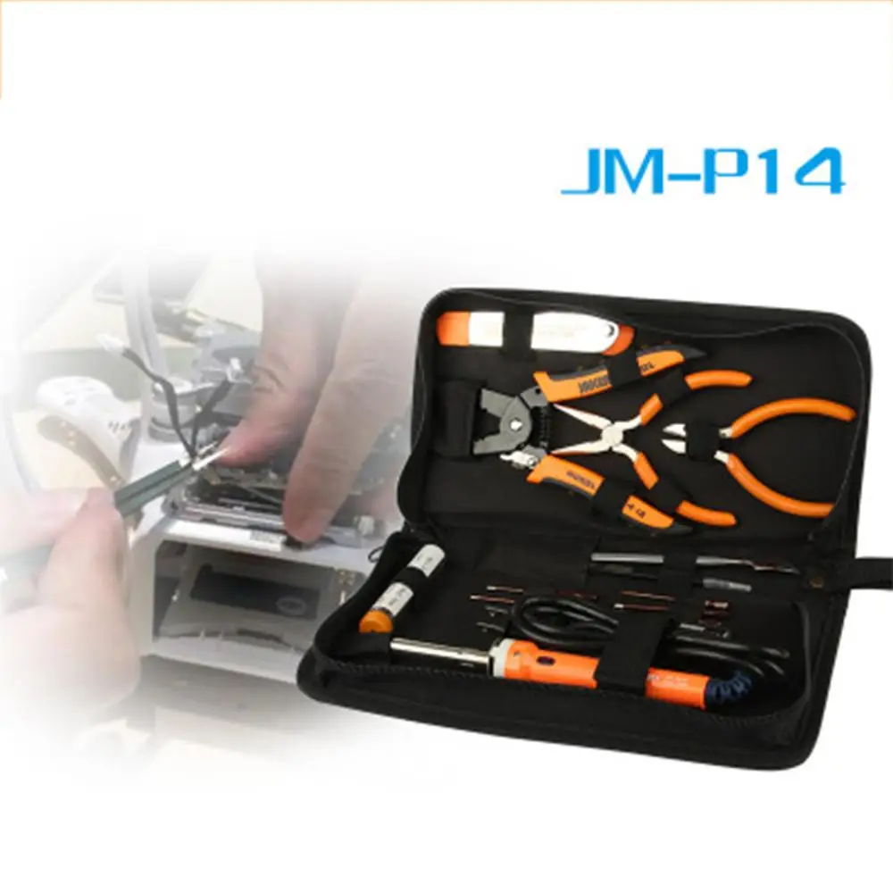 

JM-P14 Welding Repair Tools Set Toolbox Bag Wire Stripper Pliers Screwdriver Clearance sale