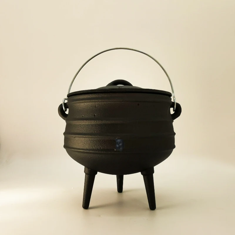 3 8l Camping South Africa Potjie Pot Cookware Of Cast Iron Belly Pot With Three Legs Soup