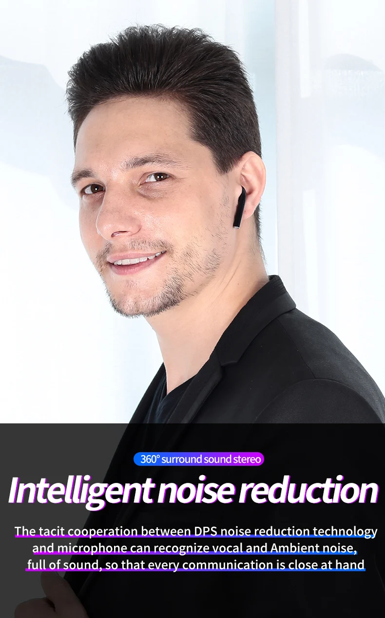 TWS Bluetooth наушники мини настоящие беспроводные наушники-вкладыши гарнитура наушники с зарядным устройством дисплей для iPhone Android iOS