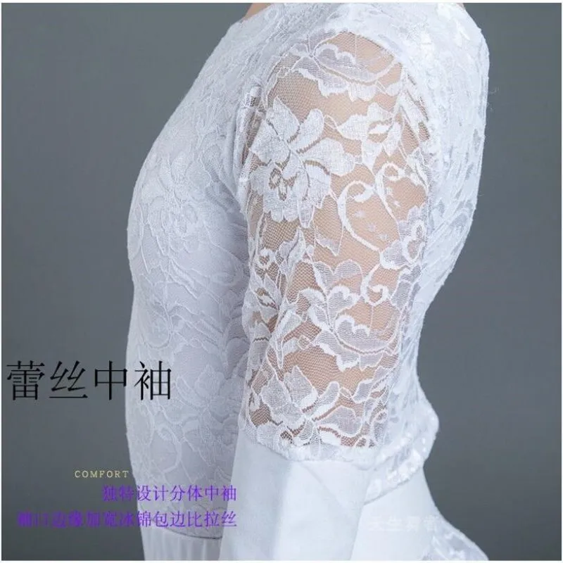 어린이 라틴 댄스 드레스 볼룸 소녀 투투 레이스, 블랙 화이트 디자인 무대 의상 살사 삼바 댄스 의상 130-160CM