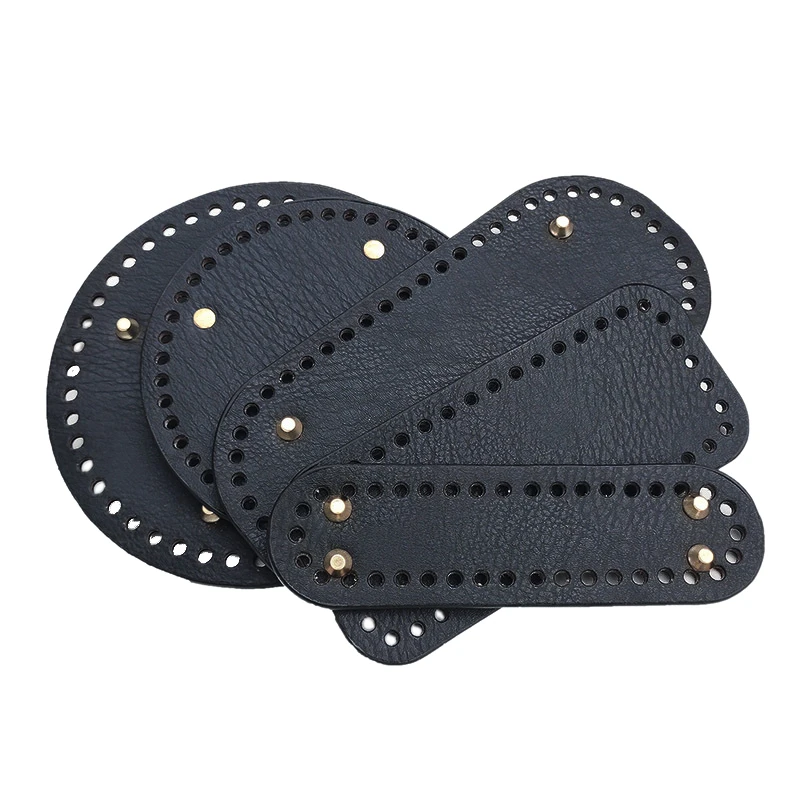 Hot Sale Bag-Accessories Crochet-Bag Knitted-Bag Bottom Oval Handmade Black for DIY 1pcs EN1AGrpVa