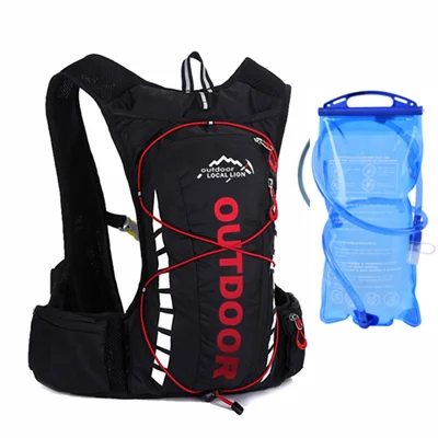 with water bag Мужские Женские сумки для горного велосипеда, водонепроницаемые Рюкзаки для велосипеда, спортивный рюкзак из полиэстера для велоспорта, пешего туризма, кемпинга, гидратации, велосипедный рюкзак - Цвет: with water bag