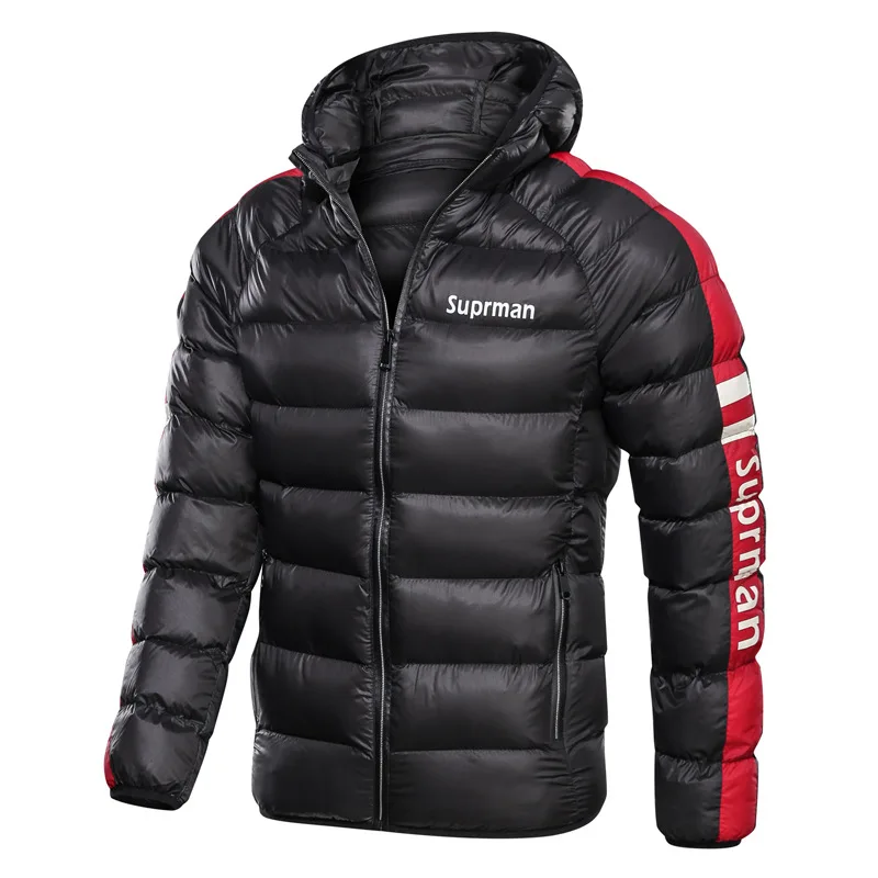 

Men Winter Jackets New Windbreak Casual Parkas Men Solid Quality Thicker Coats Hooded Jacket