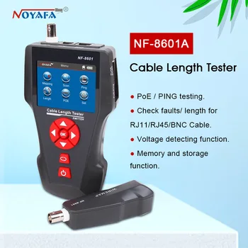 

Original NF-8601A Multi-functional Network Cable Tester LCD Cable length Tester Breakpoint Tester English version NF_8601A