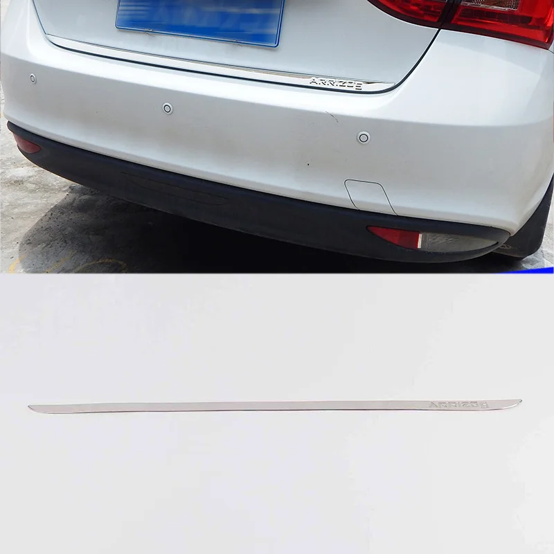 

Lsrtw2017 for Chery Arrizo 5 Car Trunk Tailgate Trims Decorative Interior Accessories Mouldings Chrome 2016 2017 2018 2019 2020