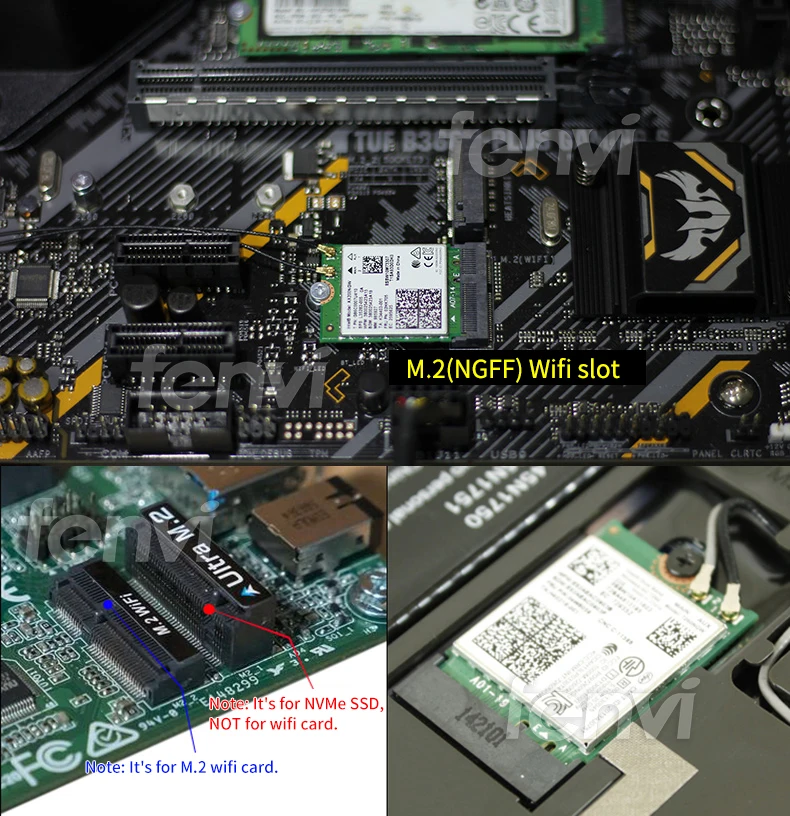 Двухдиапазонный 2974 Мбит/с Intel AX210 Беспроводной Wi Fi 6 AX200NGW NGFF M.2 Bluetooth 5 1 сетевая