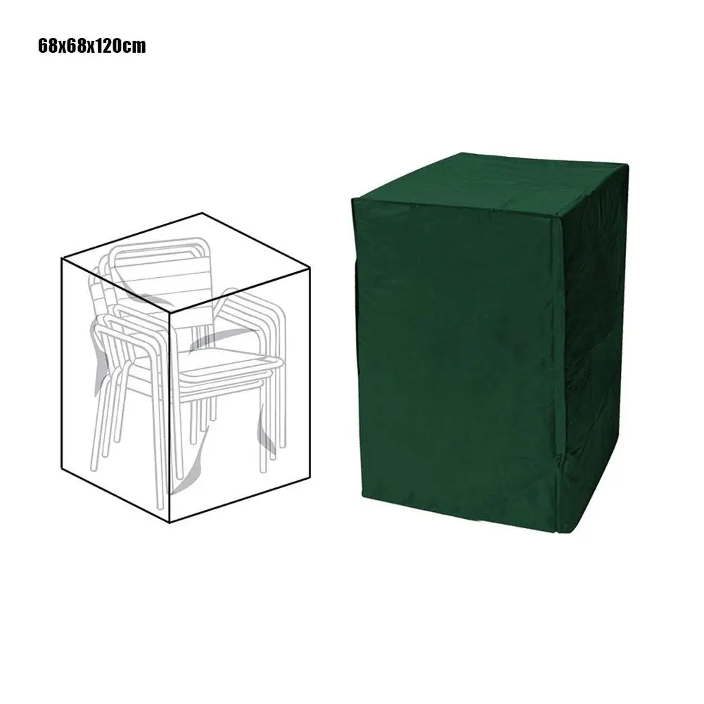 68x68x120cm 210D Waterproof Outdoor Patio Garden Furniture Covers Rain Snow Chair Covers Sofa Table Chair Christmas Tree Dust Proof Cover 4P - Цвет: 68x68x120cm