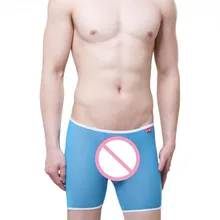 Мужские Бикини Боксеры шорты сексуальные сетчатые транспатент Короткие трусы мужские с заниженной талией пляжная одежда трусы экзотическое белье