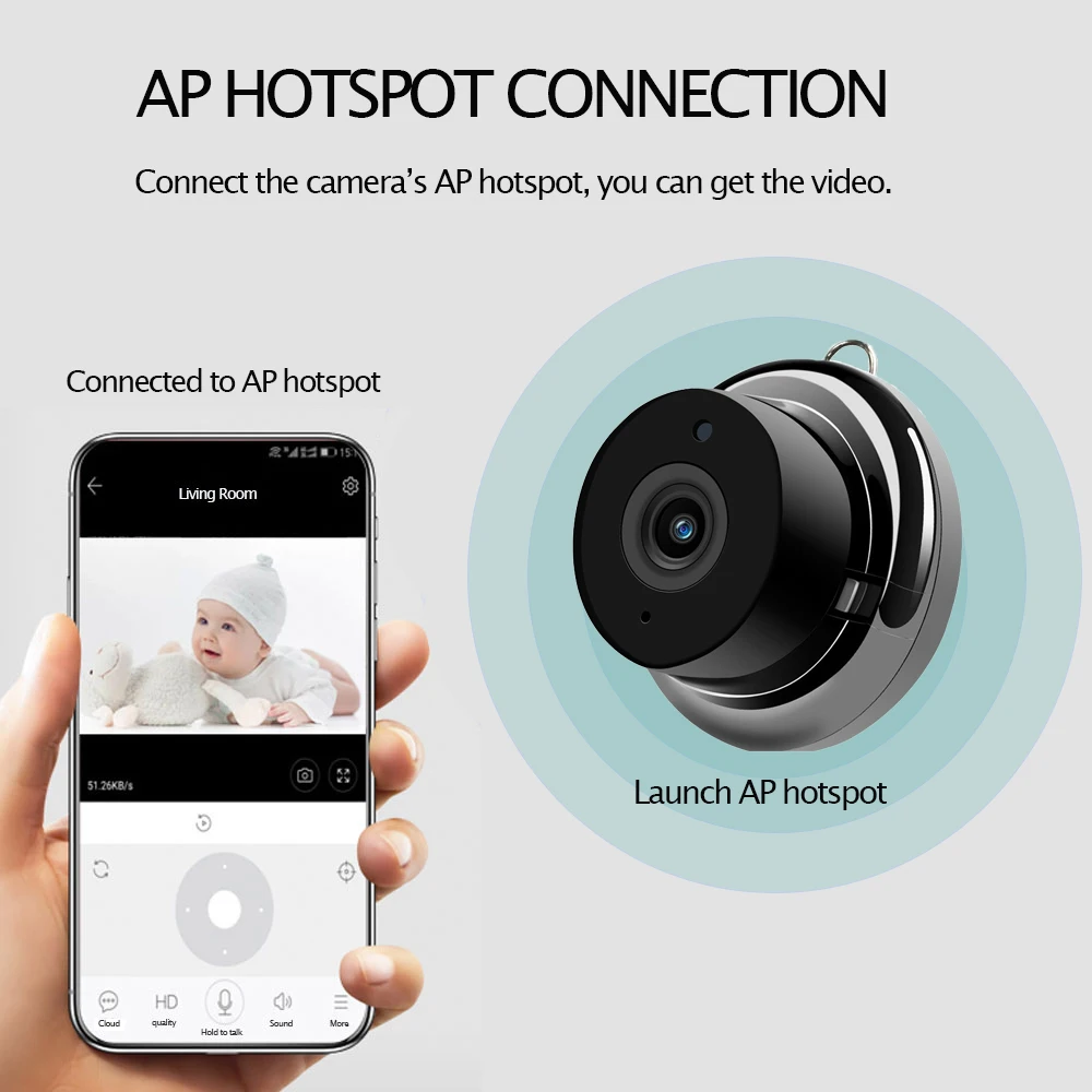 IP камера HISMAHO 960P HD Wi Fi ИК ночное видение|Камеры видеонаблюдения| |