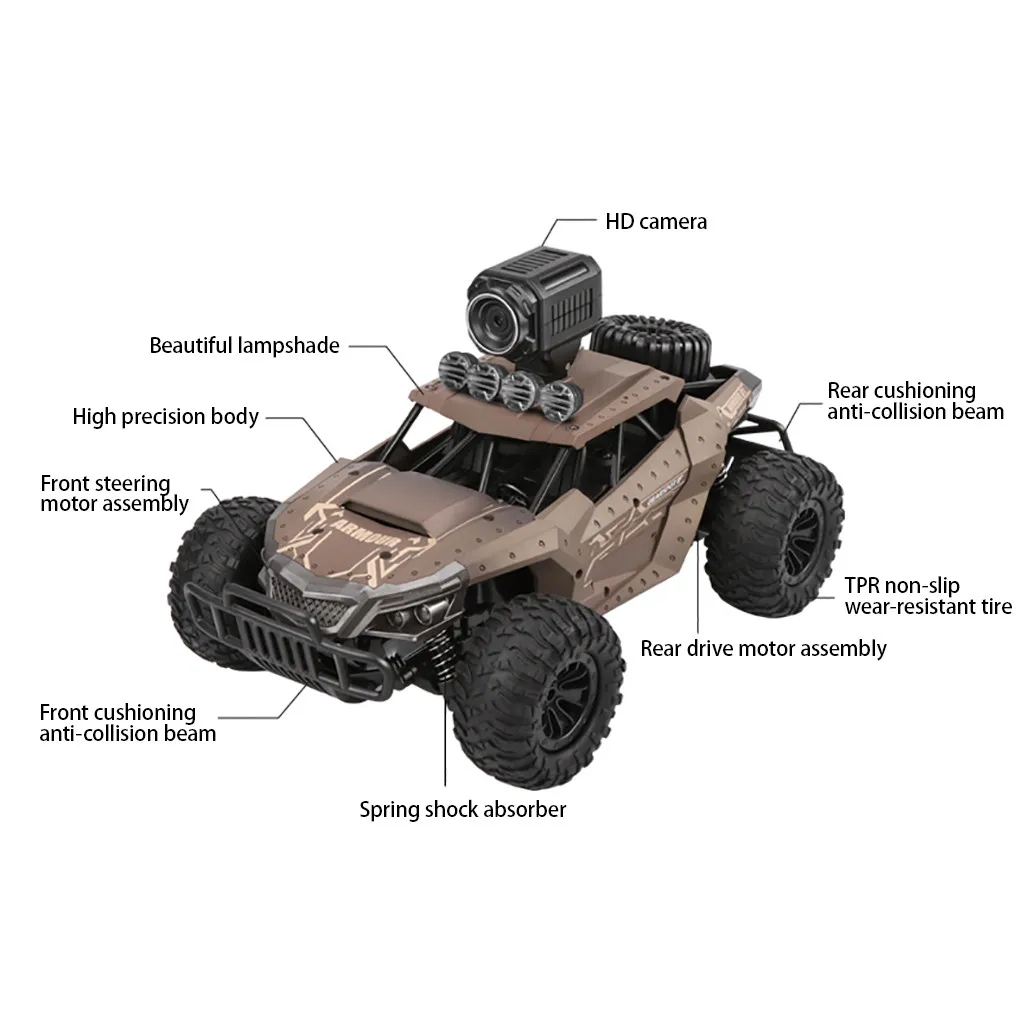 Высокоскоростной пульт дистанционного управления 4WD 2,4 Ghz автомобиль внедорожник HD камера грузовик детские игрушки