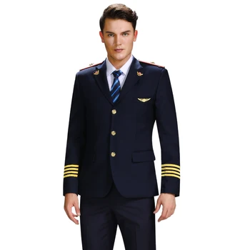 

Autumn Men Railway Uniform Suit Jacket Sets Men's High-Speed Rail Train Attendant Suit Overalls Captain Slim Fit Uniform Costume