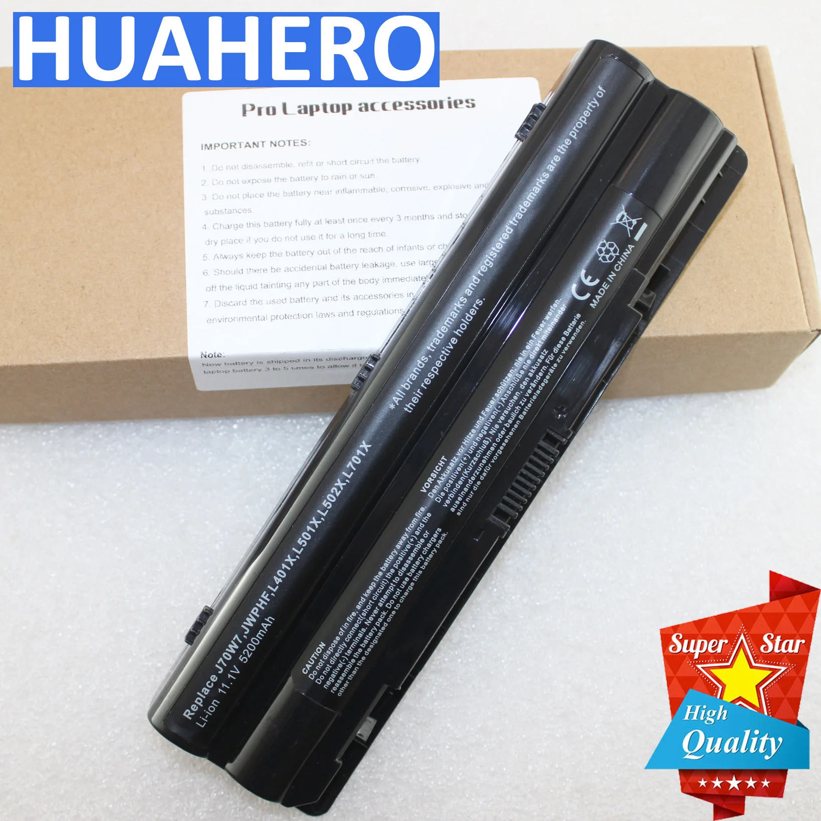 Аккумулятор для ноутбука Dell XPS 14 15 17 L401X L501X L502X L701X L702X J70W7 JWPHF 8PGNG 312-1123 R4CN5 P12G P11F P09E001