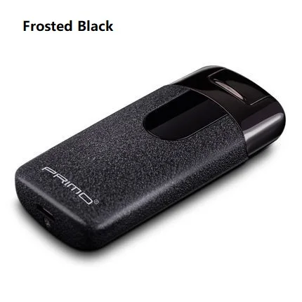 Роскошные Primo Dual Arc USB Зажигалка Hover Detection перезаряжаемый гром Электронная зажигалка светодиодный экран сигаретная плазма индукция - Цвет: Frosted Black