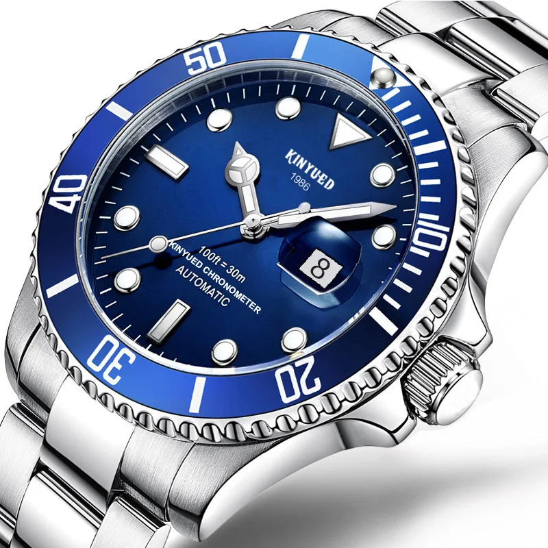 

Fully Automatic Solid Stainless Steel Man Mechanics Wrist Watch Waterproof Noctilucent