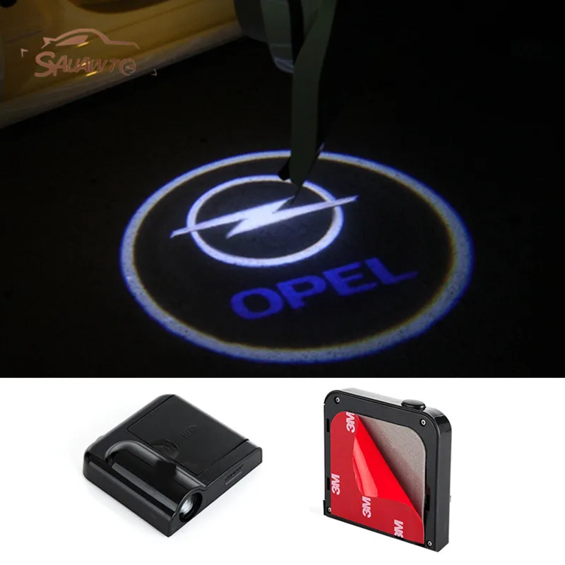 

2PCS LED Projector Laser Logo Car Door Light For Opel Astra H G J Corsa D C B Zafira Vectra C Mokka Meriva Omega Vivaro Insignia