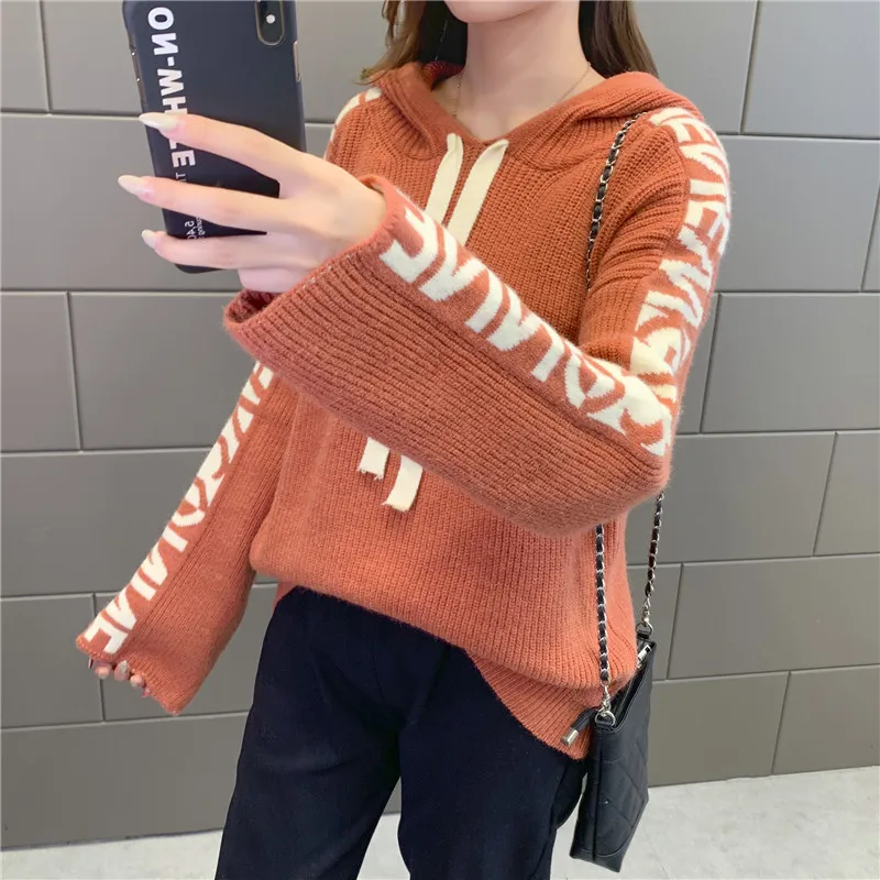 

1206653 Actual photo of the new style knitted sweater in autumn of 2019 Korean edition tx