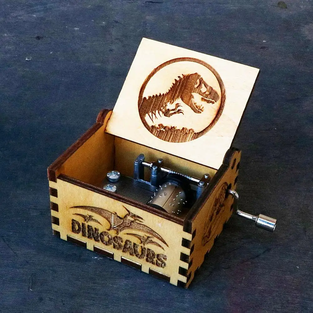 Y-Wooden Carved Music Box Decorative Musical Boxes Gift Christmas Gift Birthday New Year