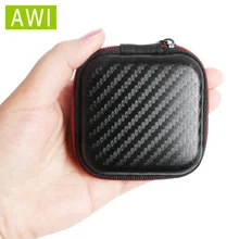 AWI высокое качество чехол для наушников Сумка Портативные наушники жесткий ящик для хранения карт памяти USB кабель мини наушники сумка