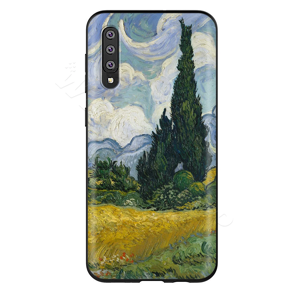 Webbedepp Ван Гог череп из ТПУ с принтом "Тардис(чехол для samsung Galaxy S7 S8 S9 S10 Edge Plus Note 10 8 9 A10 A20 A30 A40 A50 A60 A70 - Цвет: 2