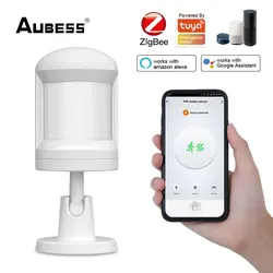 ZigBee – système d'alarme de sécurité domestique sans fil, capteur PIR intelligent, capteur de corps humain, contrôle avec application Tuya, prend en charge Alexa Google Home 