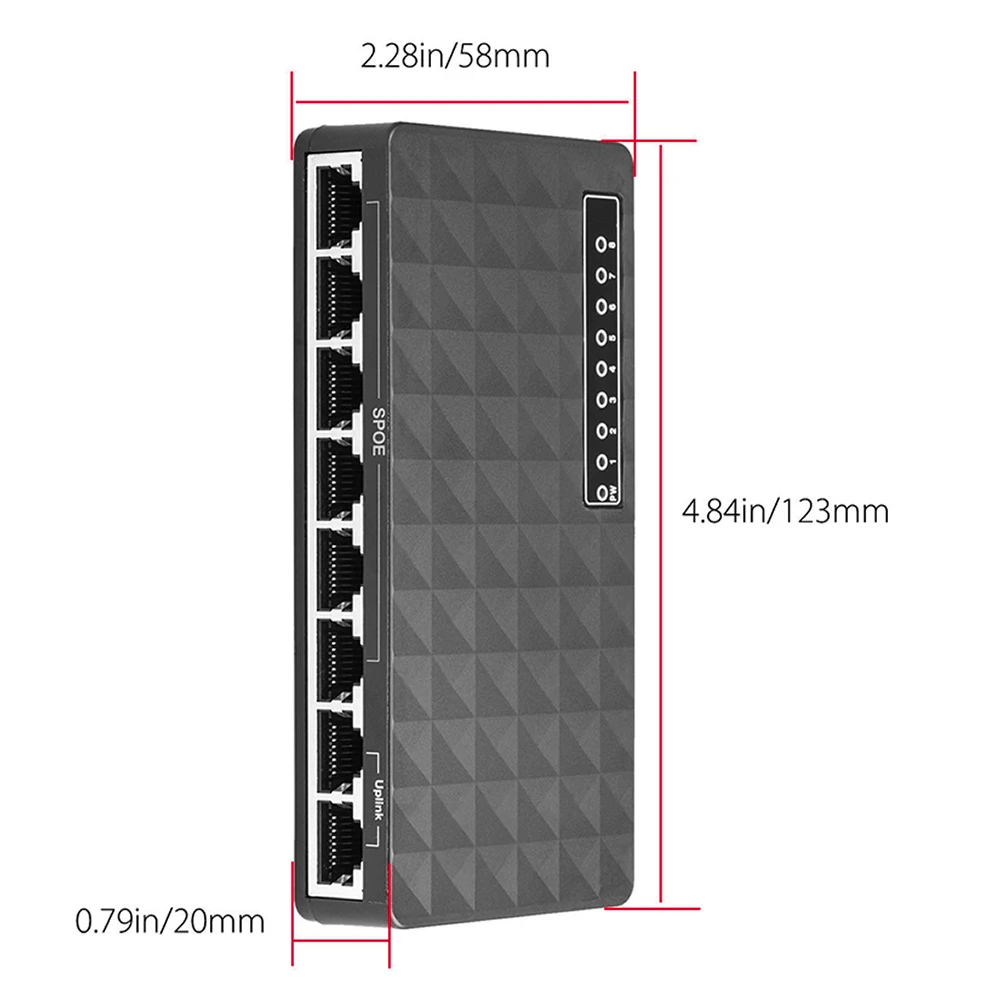 8 Порты сеть Swich 10/100 Мбит/с Fast Ethernet LAN RJ45 Переключатель HDMI концентратор Auto MDI полный/полудуплекс AC Prower адаптер