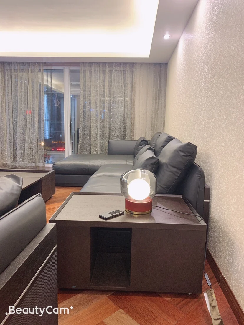 Modern LED desk lights wood glass creative study Simple living room lighting bedroom bedside table lamps