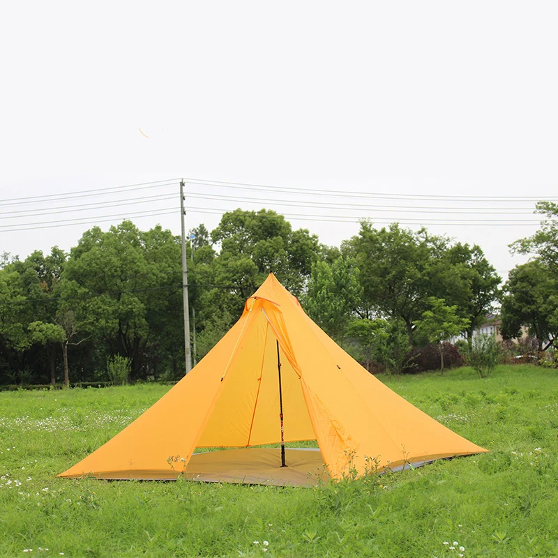 ASTA 30D Both Side Silnylon Two/Three Person 3 Seasons Outdoor Camping Pyramid TIPI Tent