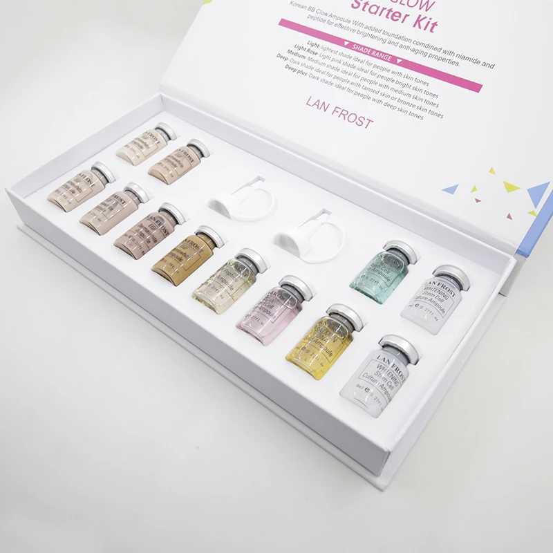 1box mix color 12 шт./кор. bb светящиеся Dermawhite bb Stayve сыворотка BB свечение ампулы 8 мл сияние кожи анти-старение Дерма ручка обработки - Цвет: 1box mix color